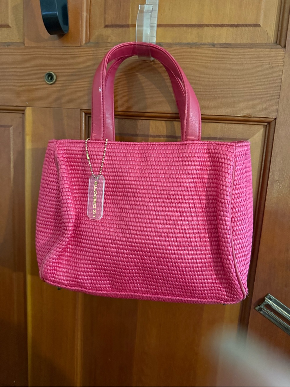 Liz Claiborne Pink Textured Tote Bag
